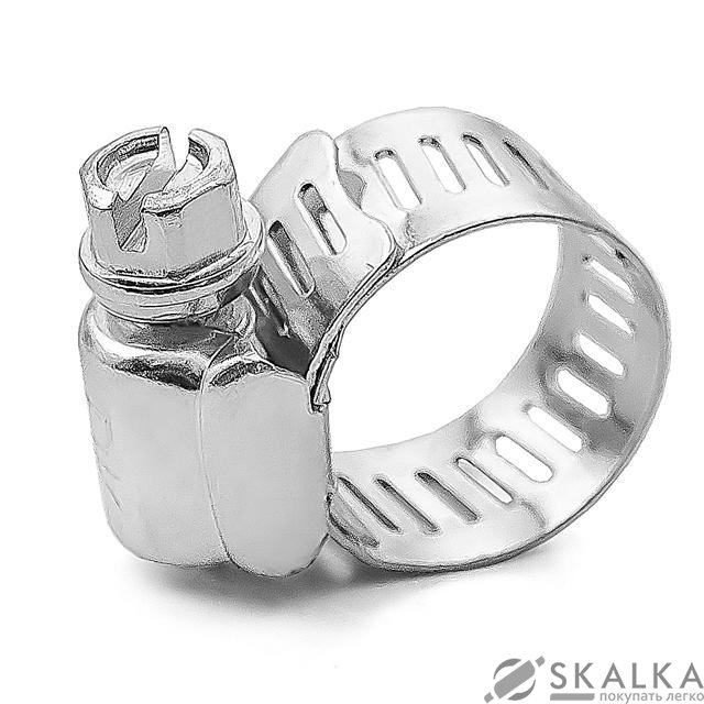 Хомут стальной Intertool оцинкованный 12,7мм D 13-23мм (TC-0113) На фото Хомут стальной Intertool оцинкованный 12,7мм D 13-23мм (TC-0113)