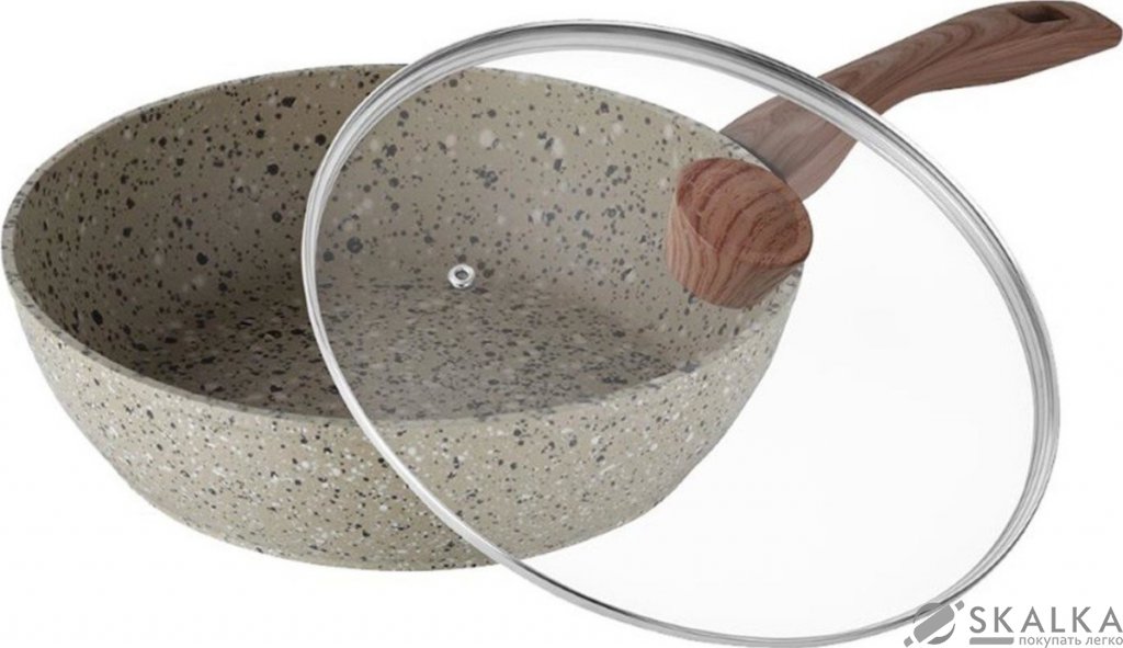 Сковорода Maxmark 24 х 6.5 см с гранитным покрытием (MK-FP4824G) На фото Сковорода Maxmark 24 х 6.5 см с гранитным покрытием (MK-FP4824G)