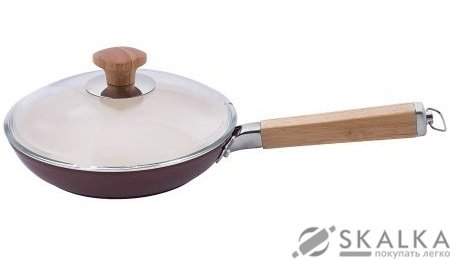 На фото Сковорода Krauff Tabacco 22 х 4.5 см с керамическим покрытием (25-45-050)
