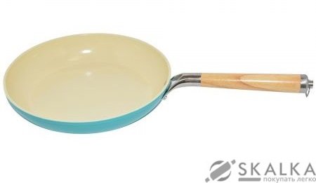 На фото Сковорода Krauff Aquamarine 24 х 4.8 см с керамическим покрытием (25-45-062)