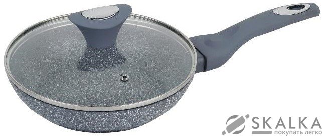 Сковорода Klausberg 18 х 3.7 см с мраморным покрытием (KB-7313) На фото Сковорода Klausberg 18 х 3.7 см с мраморным покрытием (KB-7313)