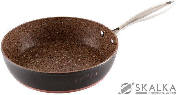 На фото Сковорода Gipfel GRUNEWALD 24 х 5.8 см с мраморным покрытием (0754)
