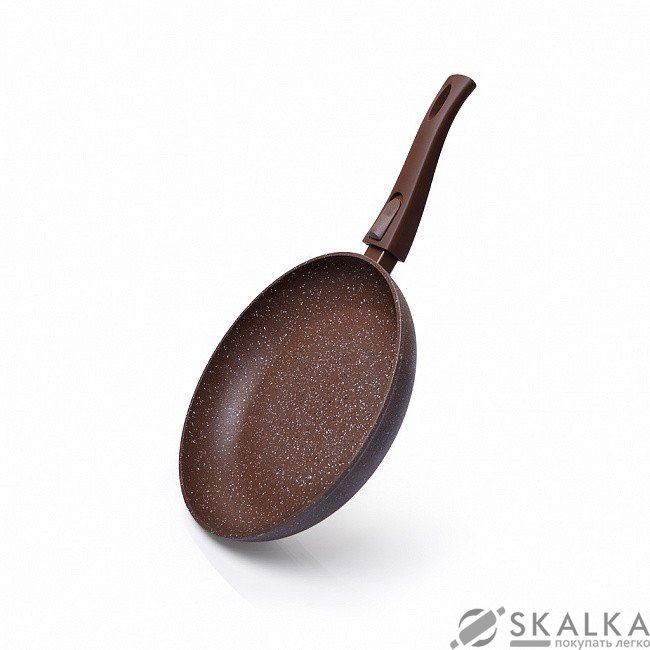На фото Сковорода Fissman SMOKY STONE 24 х 4.9 см со съемной ручкой (AL-4371.24)