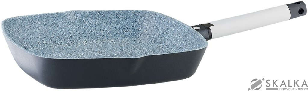 На фото Сковорода-гриль Vinzer Greblon Compact Induction Line 28 см (89514)