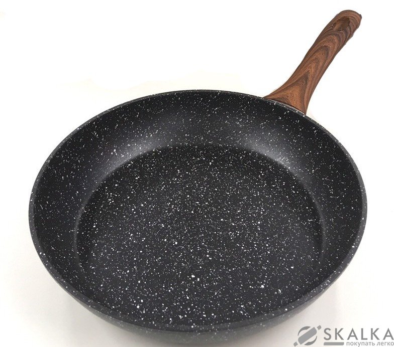Сковорода Benson 26 х 4.5 см с мраморным покрытием (BN-525) На фото Сковорода Benson 26 х 4.5 см с мраморным покрытием (BN-525)