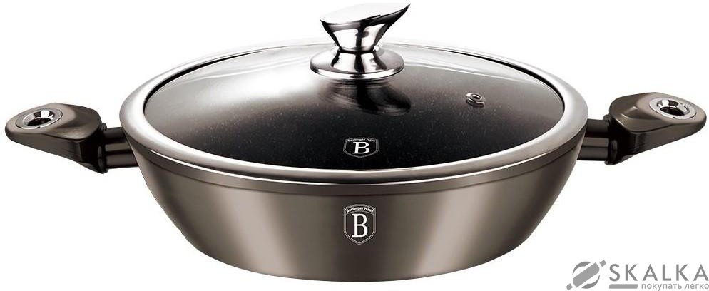 Сотейник Berlinger Haus Carbon Metallic Line 32 см 5.2 л (BH-1242) На фото Сотейник Berlinger Haus Carbon Metallic Line 32 см 5.2 л (BH-1242)