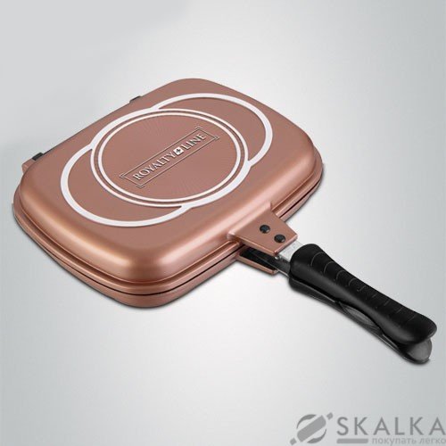 Сковорода-гриль Royalty Line 34 см (RL-DF34M Copper) На фото Сковорода-гриль Royalty Line 34 см (RL-DF34M Copper)