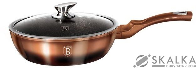 Сковорода глубокая Berlinger Haus ROSE GOLD NOIR Metallic Line 24 см (BH-1896) На фото Сковорода глубокая Berlinger Haus ROSE GOLD NOIR Metallic Line 24 см (BH-1896)