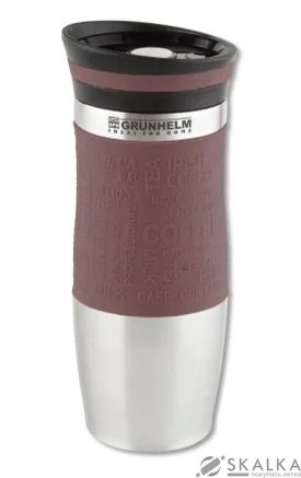 Термокружка Grunhelm 380 мл GTC204 коричневая (75543) На фото Термокружка Grunhelm 380 мл GTC204 коричневая (75543)