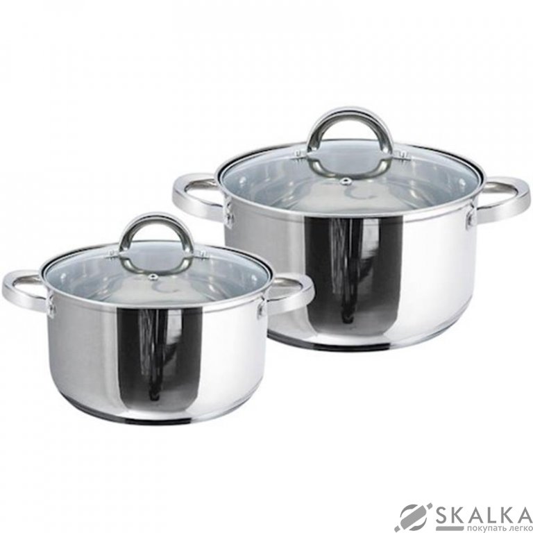 Набор кастрюль из нержавеющей стали Gusto Solo Set 2 предметов (GT-1300-04) На фото Набор кастрюль из нержавеющей стали Gusto Solo Set 2 предметов (GT-1300-04)