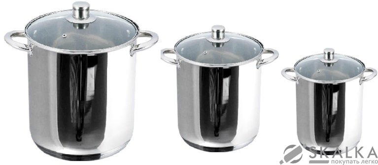 Набор кастрюль из нержавеющей стали Gusto Grande 6 предметов (GT-1104-3) На фото Набор кастрюль из нержавеющей стали Gusto Grande 6 предметов (GT-1104-3)