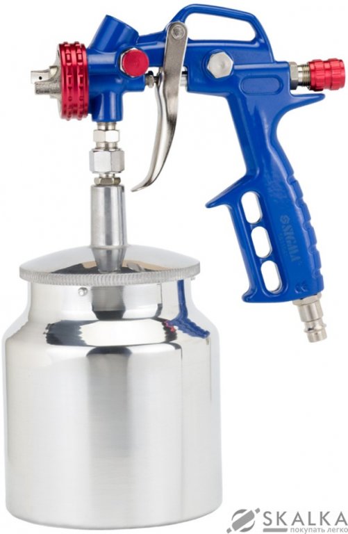 Краскораспылитель Sigma MP 1.5мм 175л/мин 3.5бар н/б 650мл (мет) (6811941) На фото Краскораспылитель Sigma MP 1.5мм 175л/мин 3.5бар н/б 650мл (мет) (6811941)