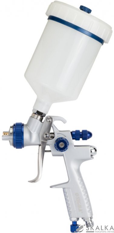 На фото Краскораспылитель Refine LVMP 1.4мм 170-285л/мин 2-2.5бар (хром) в/б 600мл (пласт) (6814161)