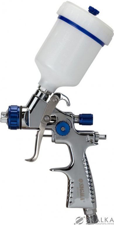 На фото Краскораспылитель Refine LVMP 0.8мм 30-115л/мин 1.5бар в/б 100мл (пласт) (6814191)
