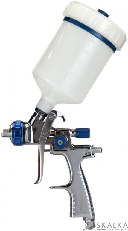 На фото Краскораспылитель Refine LVMP 1.7мм 170-285л/мин 2-2.5бар в/б 600мл (пласт) (6814231)