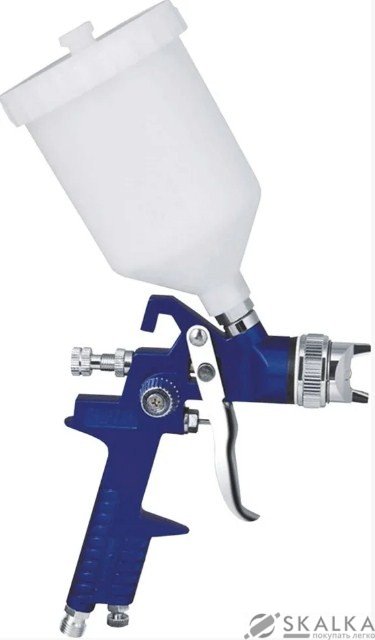 На фото Краскопульт пневматический Werk HVLP-1430 1.4 мм 380 л/мин 3.5 Бар 600 мл (87491)