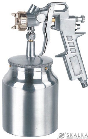 На фото Краскопульт пневматический Auarita HP 1.5 мм 90-120 л/мин 4 Бар 1000 мл (S-990S-1.5)