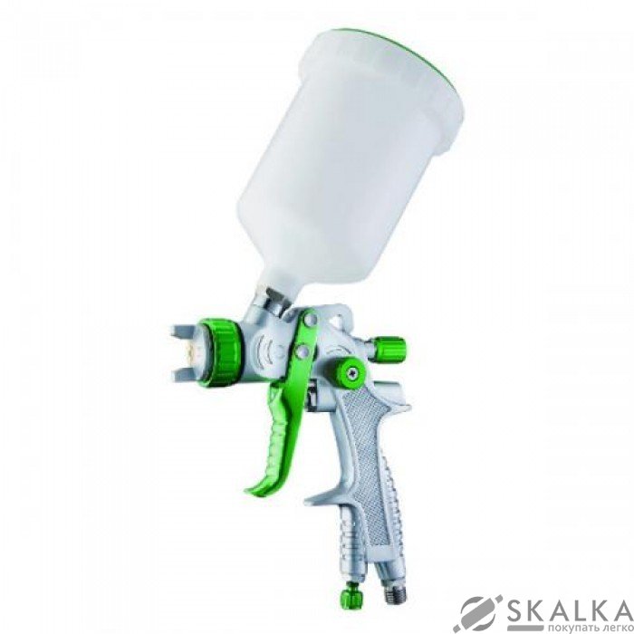 На фото Краскопульт пневматический Auarita HVLP 1.4 мм 70-110 л/мин 3.5 Бар 600 мл (H-827B-1.4)