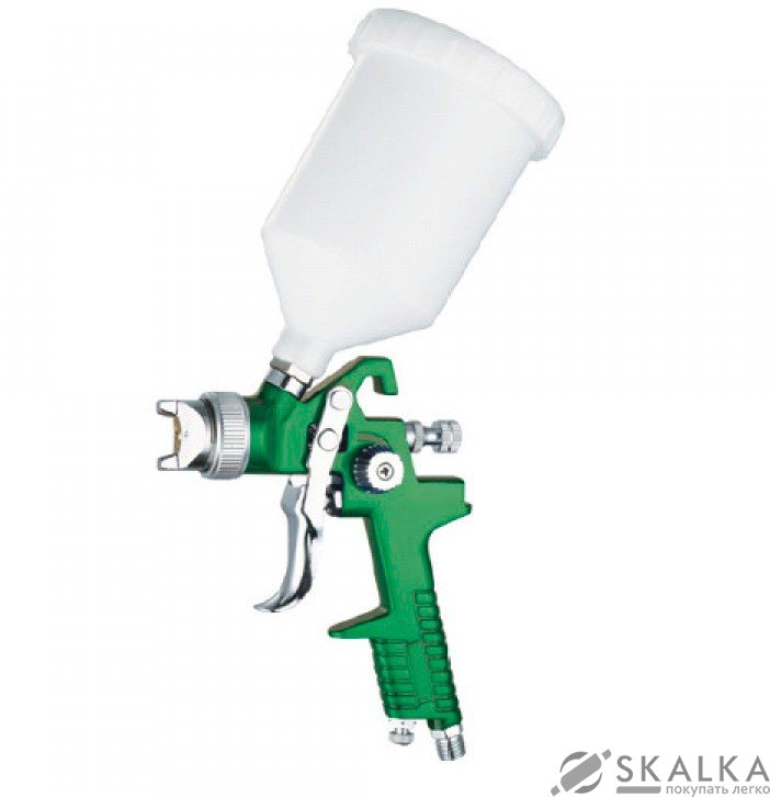 На фото Краскопульт пневматический Auarita HVLP 1.7 мм 70-110 л/мин 3.5 Бар 600 мл (H-827B-1.7)