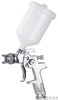 На фото Краскопульт пневматический Auarita HVLP 2.5 мм 100-140 л/мин 3.5 Бар 600 мл (H-970P-2.5)