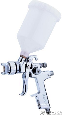 На фото Краскопульт пневматический Auarita HVLP 1.4 мм 80-120 л/мин 3.5 Бар 600 мл (AB-17G-1.4)