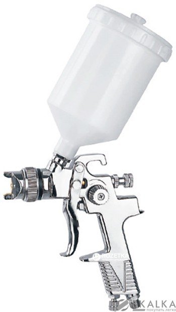 На фото Краскопульт пневматический Auarita HVLP 2 мм 80-120 л/мин 3.5 Бар 600 мл (AB-17G-2.0)