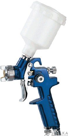 На фото Краскопульт пневматический Auarita HVLP 0.8 мм 90-150 л/мин 3 Бар 125 мл (H-2000P-0.8)