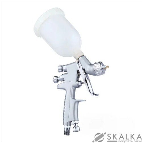 На фото Краскопульт пневматический Auarita HVLP 0.8 мм 30-60 л/мин 2.5 Бар 250 мл (H-921-MINI-0.8)
