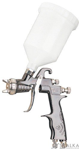 На фото Краскопульт пневматический Auarita LVMP 1.3 мм 130-180 л/мин 1.5 Бар 600 мл (MP-500-1.3)
