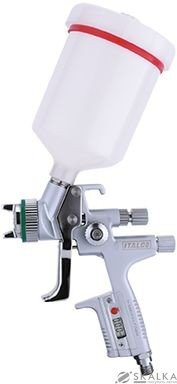 На фото Краскопульт пневматический цифровой Italco HVLP 1.4 мм 170-280 л/мин 2 Бар 600 мл (H-5000-Digital-1.