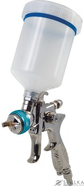 На фото Пневмопистолет лакокрасочный Miol с верхним баком LVLP 1.3 мм 600мл. Max 2.5бар (362105)