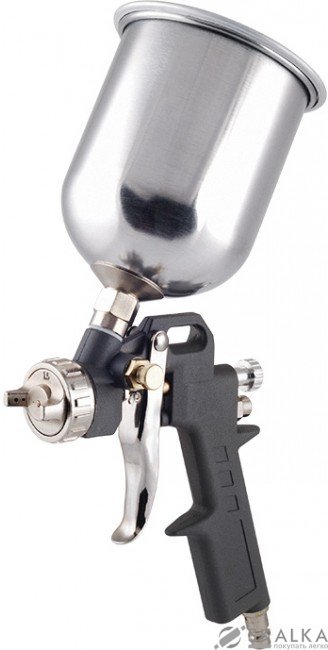На фото Пневмопистолет лакокрасочный Miol с верхним баком алюминий 1.5 мм (80-865)