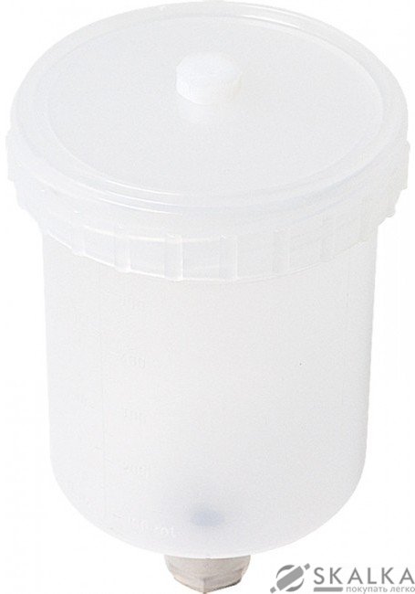 Бачок пластиковый на пневмопистолет Miol 600мл внутренняя резьба для HVLP (80-943) На фото Бачок пластиковый на пневмопистолет Miol 600мл внутренняя резьба для HVLP (80-943)