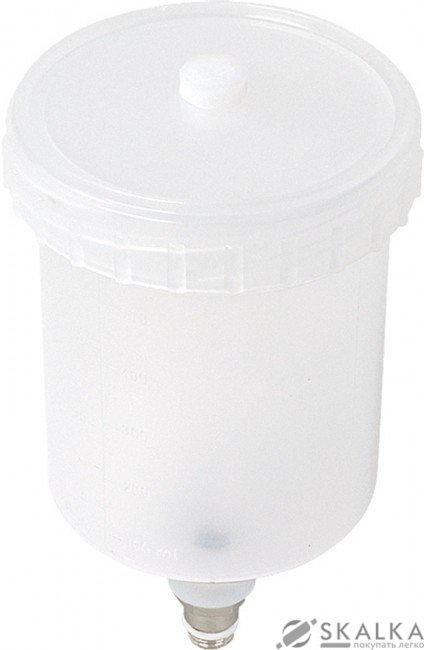 На фото Бачок пластиковый на пневмопистолет Miol 600мл наружная резьба (80-950)