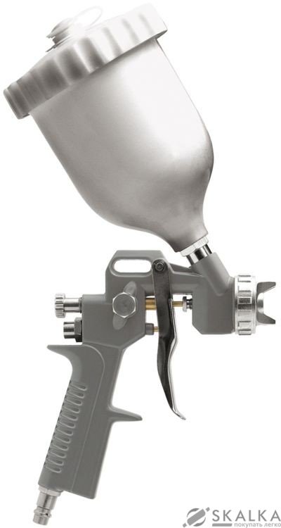 На фото Краскопульт пневматический Vorel 1.5 мм 280-450 л/мин 3.5-5 Бар 680 мл (81618)
