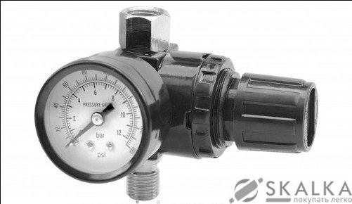 На фото Редуктор з манометром VOREL 40 мм M=3/8" (81562)