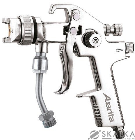 На фото Краскопульт пневматический Auarita HVLP 1.4 мм для работы с красконагнетательными баками (AB-17-PT-1