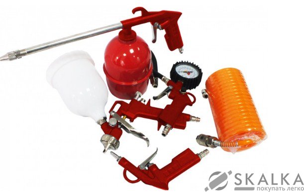 Набор пневмоинструмента Forte AT KIT-5G 5 шт (32138) На фото Набор пневмоинструмента Forte AT KIT-5G 5 шт (32138)