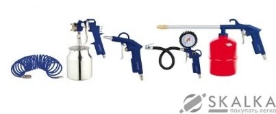 Набор пневмоинструмента Forte AT KIT-5S 5 шт (60849) На фото Набор пневмоинструмента Forte AT KIT-5S 5 шт (60849)