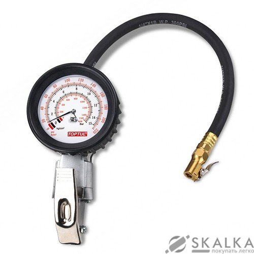 Пистолет для подкачки колес профессиональный Toptul (JEAL220A) На фото Пистолет для подкачки колес профессиональный Toptul (JEAL220A)