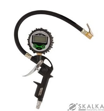 На фото Пневмопистолет для подкачки колес с цифровым манометром Mastertool 0-12 бар (81-8654)