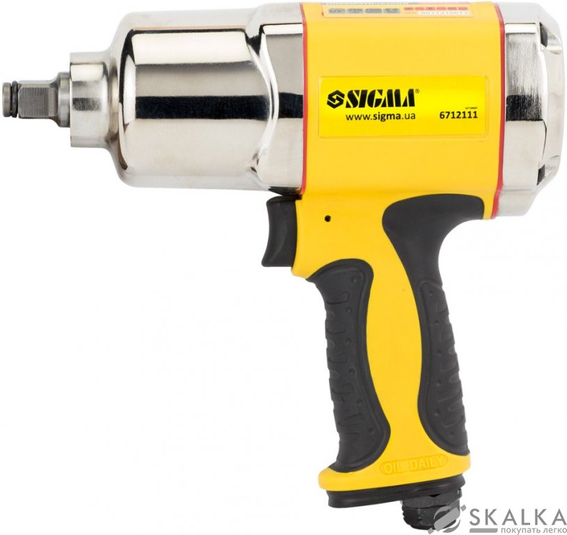 На фото Гайковерт пневматический Sigma 1/2" 750 Нм 113 л/мин 6 бар (6712111)