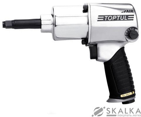 Пневмогайковерт Toptul 1/2" 813 N/m длинный шпиндель 6500 об/мин 2.9 кг (KAAB1660) На фото Пневмогайковерт Toptul 1/2" 813 N/m длинный шпиндель 6500 об/мин 2.9 кг (KAAB1660)