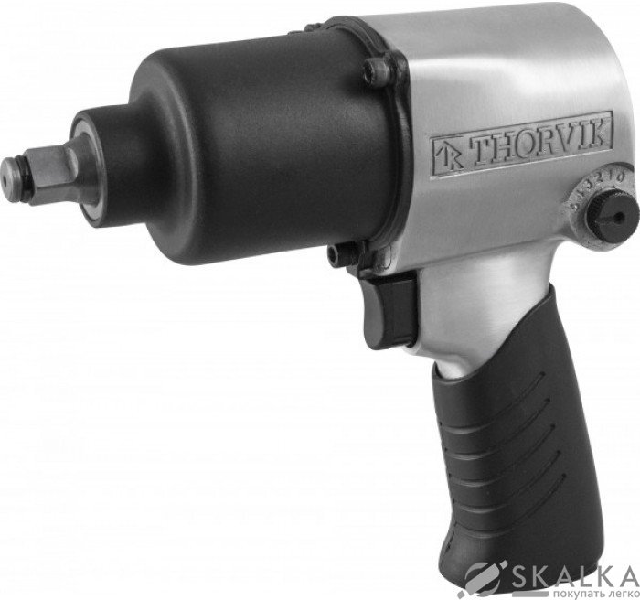 Гайковерт ударный пневматический Thorvik 1/2 "DR 7500 об/мин 717 Нм (AIW12717) На фото Гайковерт ударный пневматический Thorvik 1/2 "DR 7500 об/мин 717 Нм (AIW12717)