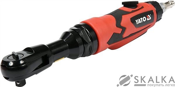 На фото Трещотка пневматическая Yato 1/2" 80 Нм 142 л/мин 6.3 Bar (YT-09803)