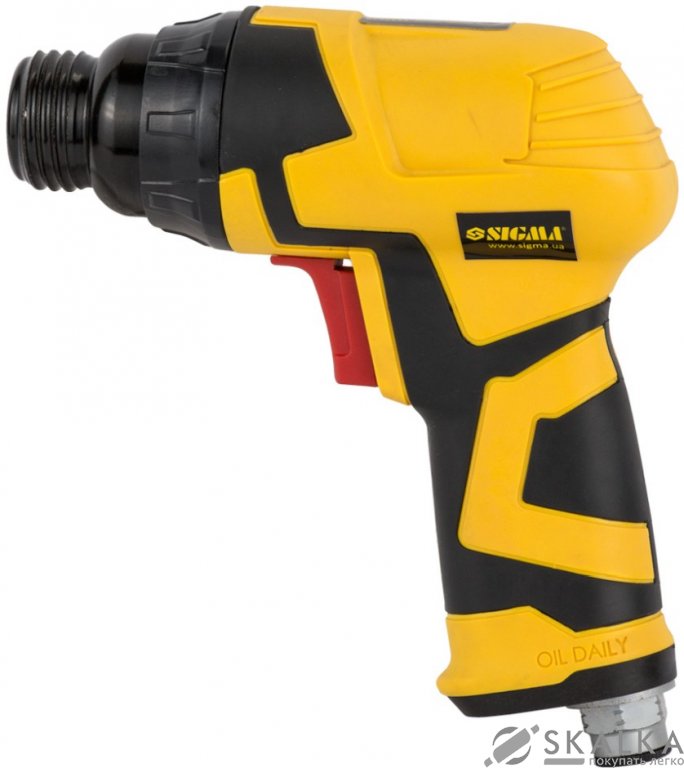 На фото Зубило с набором насадок пневматическое Sigma (6735111)