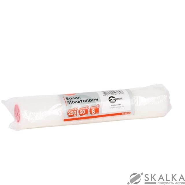 Валик Мольтопрен (поролон) Intertool 250*50*8мм для ручек с резьбовой системой фиксации (KT-4018) На фото Валик Мольтопрен (поролон) Intertool 250*50*8мм для ручек с резьбовой системой фиксации (KT-4018)