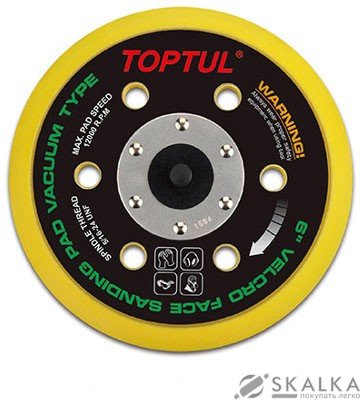 На фото Круг сменный для шлифмашинки Toptul 6" (KALE0601)