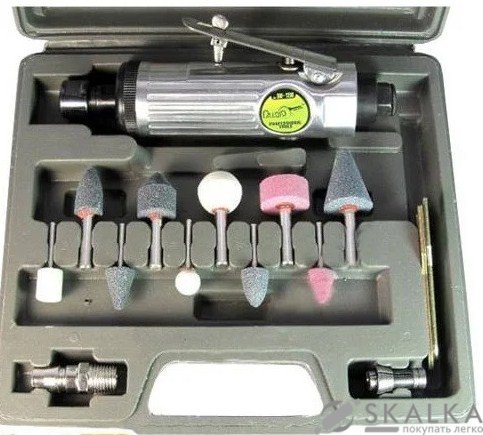 На фото Пневматическая шлифмашинка Alloid с комплектом шарожек (ПШ-1206)