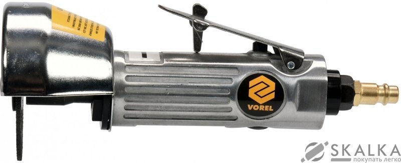 На фото Резак пневматический Vorel 1/4" диск 75x9.5 мм 20000 об/мин P= 0.62 МПа 113 л/мин (81080)